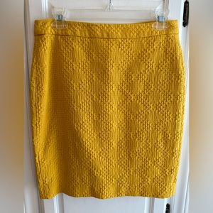 Mustard yellow banana republic skirt
